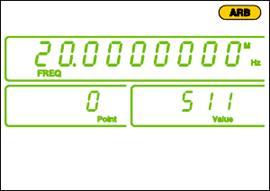 Рисунок 2. Показания диспления генератора в режиме СПФ